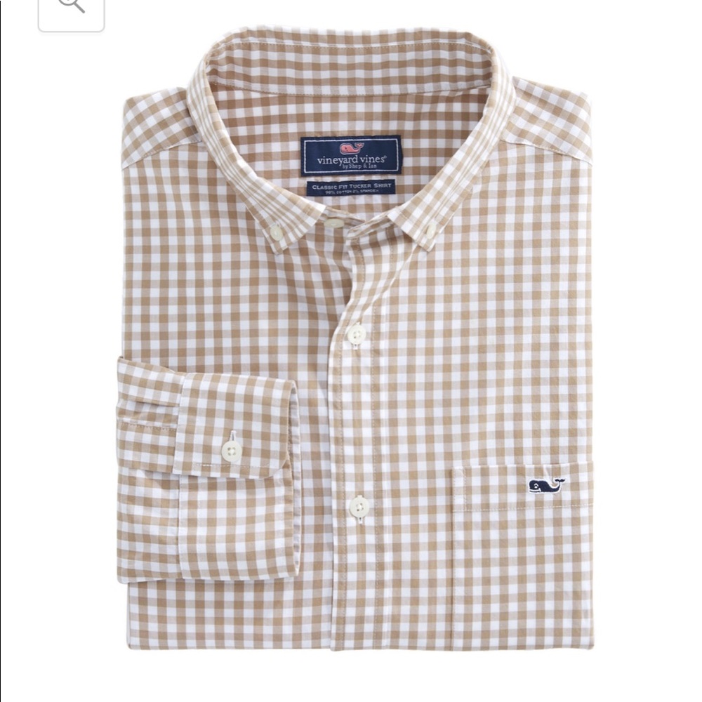 NWT!!! Vineyard vines gingham button down